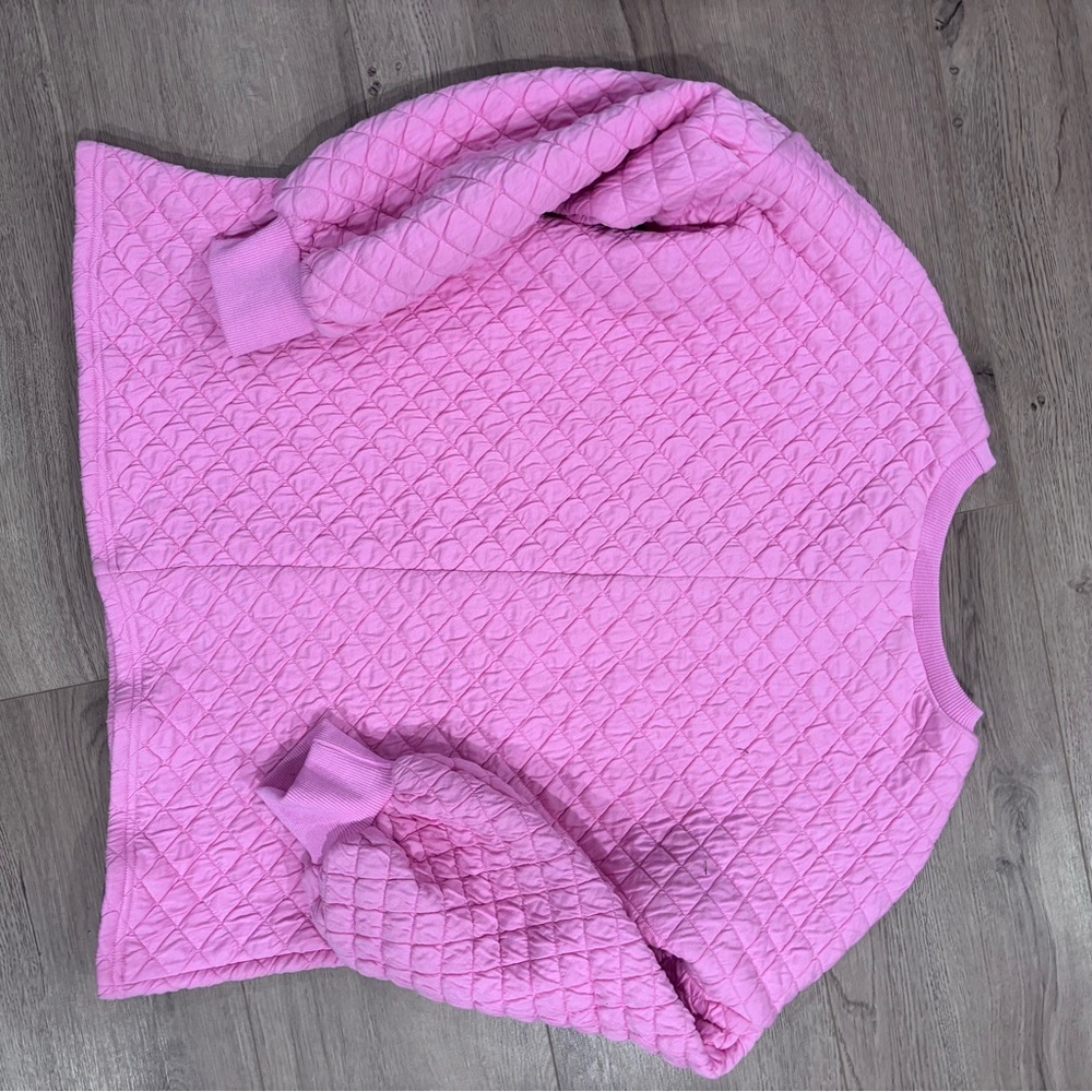 Judith March Pink Quilted Dog Mom Sweatshirt Small - Picture 6 of 7